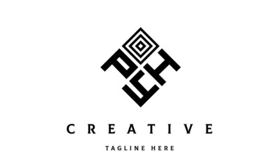 PHY square three latter logo vector	