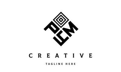 Obraz premium PMY square three latter logo vector 