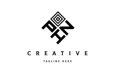 Obraz premium PNH square three latter logo vector 