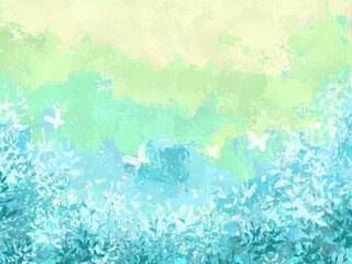Fototapeta na wymiar Colorful soft pastel nature flower painting background