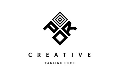 PRO square three latter logo vector