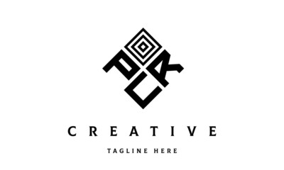 PRU square three latter logo vector