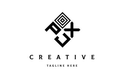 Fototapeta premium PXJ square three latter logo vector