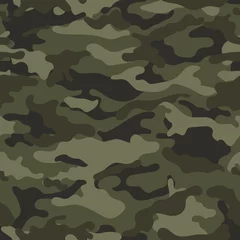 Fotobehang Camouflage vectorcamouflagepatroon voor kledingontwerp. Camouflage militair patroon