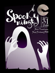 Character of the otherworldly, mystical, afterlife world. Illustration for Halloween.