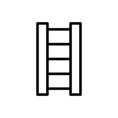 Stairs vector icon. staircase illustration sign. ladder symbol or logo.