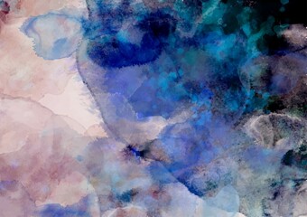 水彩の水色テクスチャ背景
