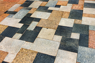 Street floor textured tiles as a background