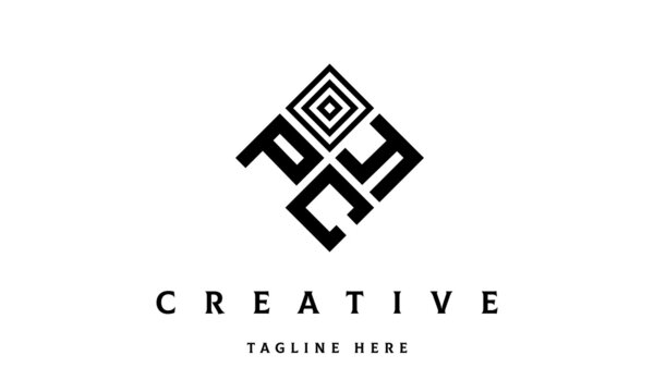 PYC square three latter logo vector