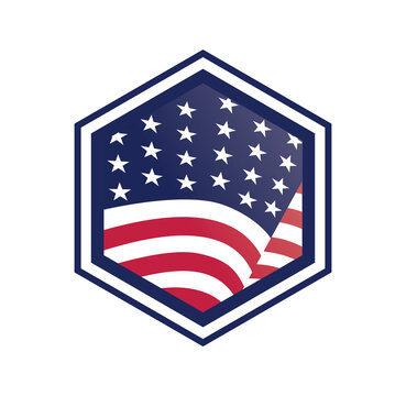American flag design illustration vector eps format , suitable for your design needs, logo, illustration, animation, etc.