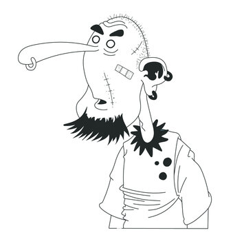 Punk avec des piercings