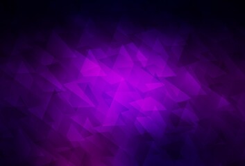 Fototapeta premium Dark Purple vector background in polygonal style.
