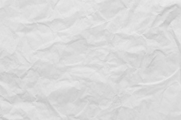 White wrinkled art paper background.