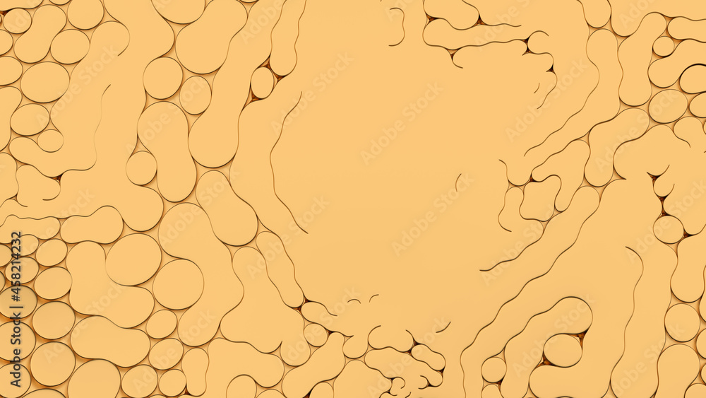 Poster organic irregular rounded irregular shapes. abstract design jumble geometric background surface orga