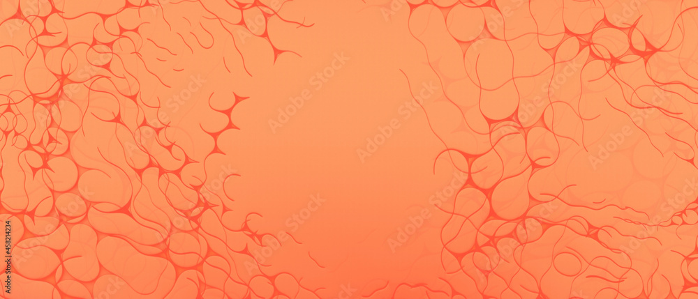 Poster organic irregular rounded irregular shapes. abstract design jumble geometric background surface orga