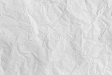 White wrinkled art paper background.