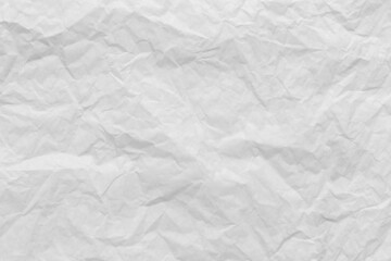 White wrinkled art paper background.