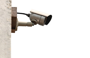 CCTV Camera tool isolated on white background and have clipping paths.
