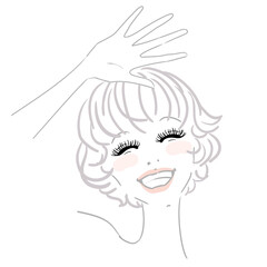 まつげエクステ つけまつげ　イメージイラスト