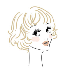 まつげエクステ つけまつげ　イメージイラスト