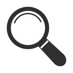 magnifying glass icon vector, filled flat sign, solid pictogram isolated on white, logo illustration