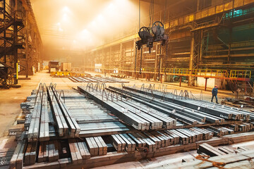 Warehouse metal blank. Electroplating plant for the metal.