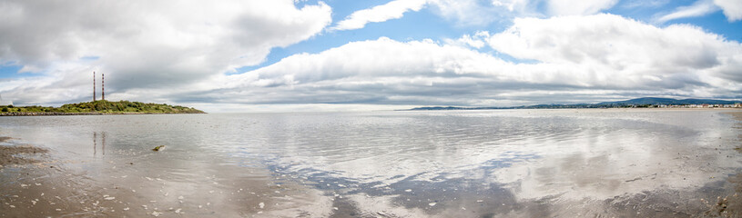 Vista panoramica dalla spiaggia di Sandymount - Dublino