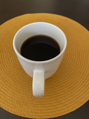 Cup of black coffee
