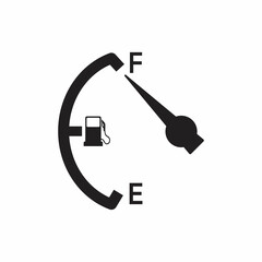 Indicator fuel icon in trendy flat style design