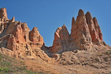 Fototapeta premium Scenic view of beautiful sand formations in Bosnia and Herzegovina
