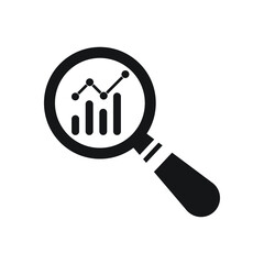 Search, seo icon illustration, flat design