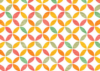 和風背景イラスト　七宝