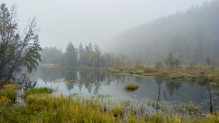 misty morning on the river