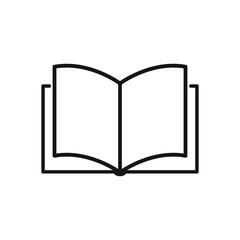 book icon, isolated, white background
