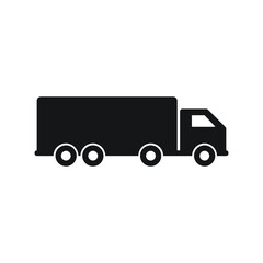 Truck icon, isolated. Flat design.