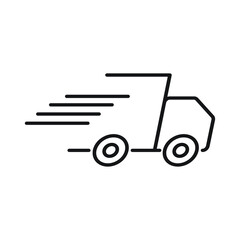 Fast free delivery icon