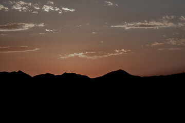 sunset in the mountains