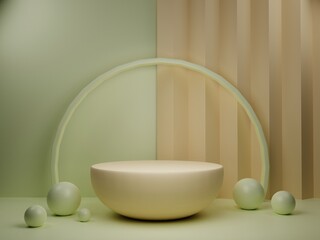 3D product podium stand presentation