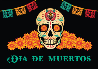 Dia de muertos or Day of the dead. Mexican festival.