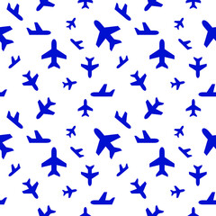 seamless pattern plane simple design