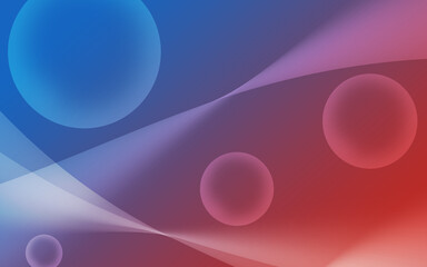 orange blue abstract curve background illustration