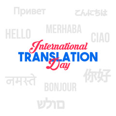 International Translation Day Vector Illustration