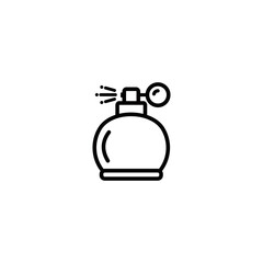 Perfume outline flat icon vector
