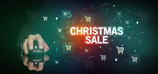 male hand holding wireless peripheral