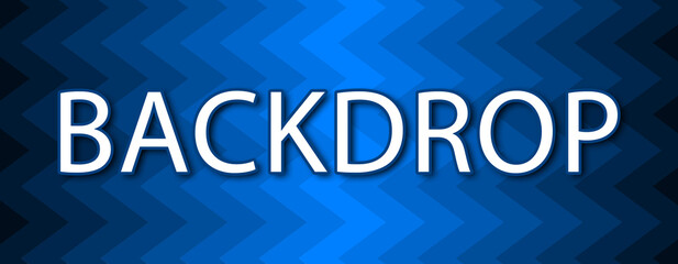 Backdrop - text written on blue wavey background