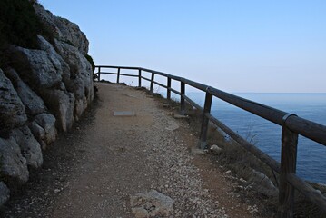 Italy, Salento: Old street of the sea.
