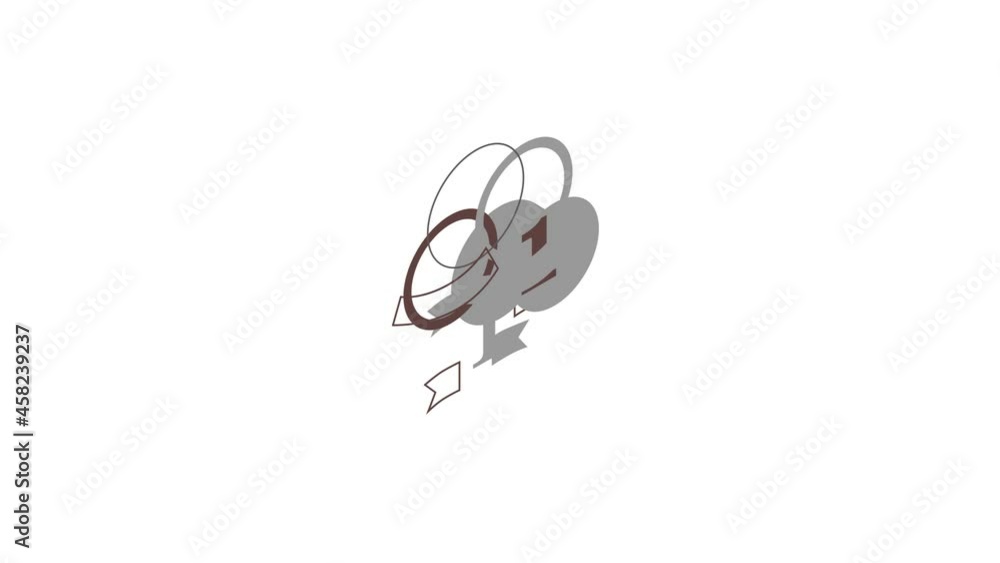 Poster label number one icon animation isometric best object on white backgound