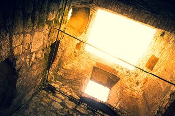 Ruins of a castle in Kazimierz Dolny, Poland