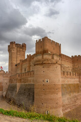 Naklejka premium castillo de la Mota en el municipio de Medina del Campo, España