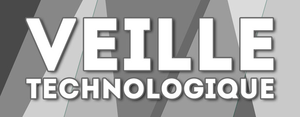 Veille Technologique - text written on gray background